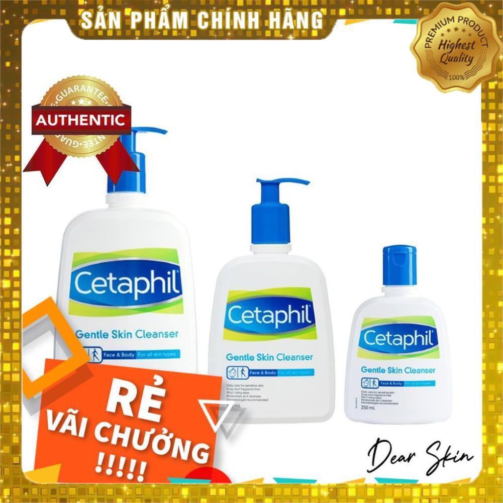 [Chính Hãng] Sữa Rửa Mặt Cetaphil Gentle Skin Cleanser 125ml 250ml 500ml - srm cetaphil dịu nhẹ dành cho da dầu da mụn