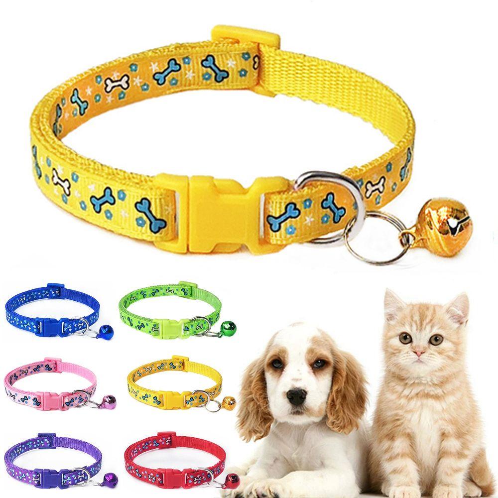 Vòng Cổ Nhiều Màu Sắc Họa Tiết Xương Chó Mèo Dễ Thương Bắt Mắt