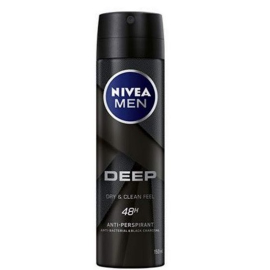 Nivea Men: Xịt Ngăn Mùi Nivea Men Than Hoạt Tính (150ml)