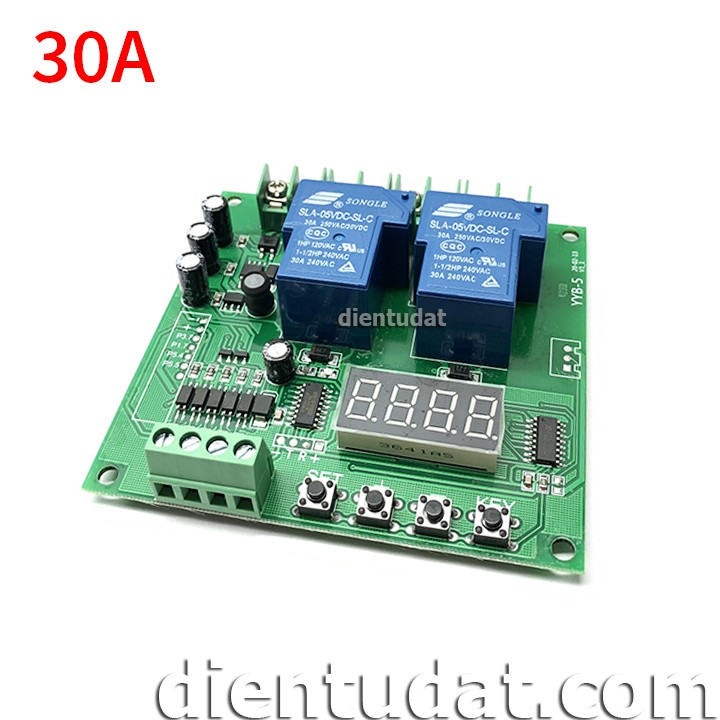 Mạch Trễ Đảo Chiều Motor 2 Relay 30A