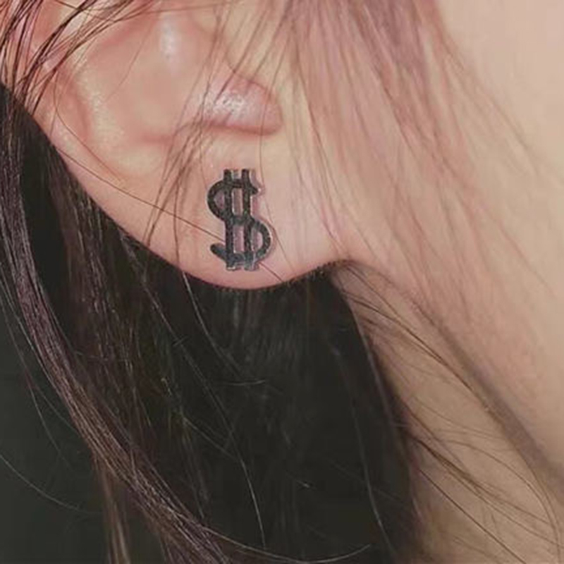 Hoa tai hình biểu tượng dollar độc lạ sành điệu