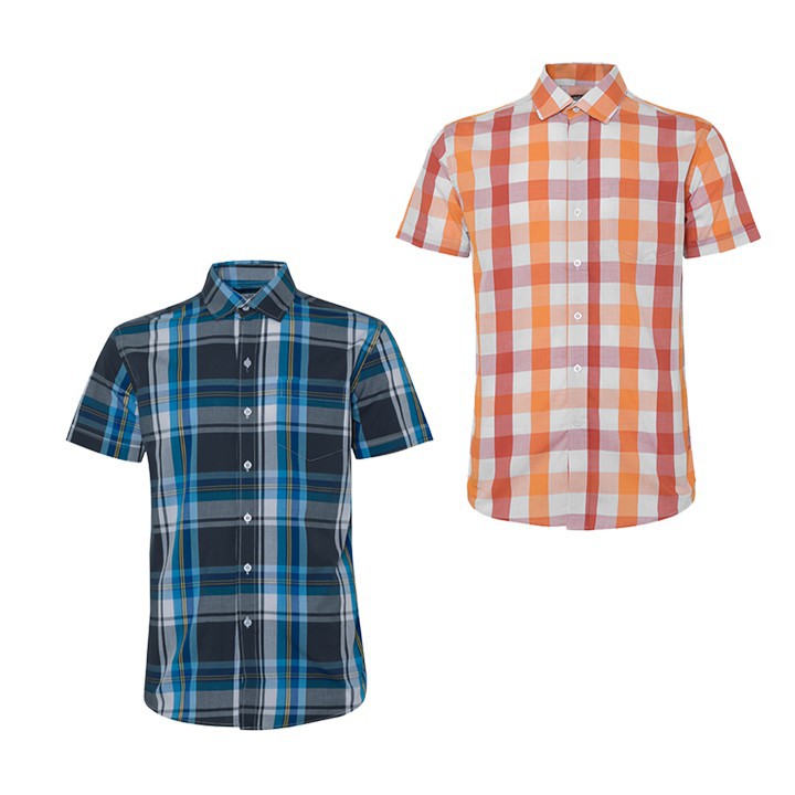 Combo 2 Áo Sơ Mi Nam Sọc Caro Gabofashion Cao Cấp CSM026 ( nhiều màu ) hàng vnxk