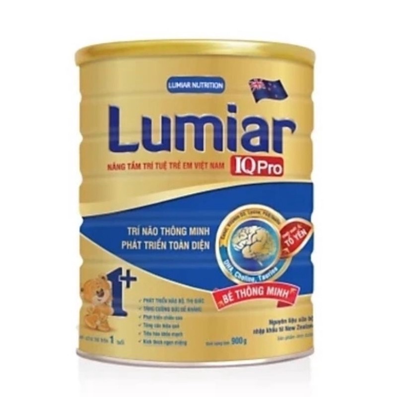 Tặng bộ nhà bếp - Sữa bột Lumiar IQ Pro 0+, 1+, 2+. 900g