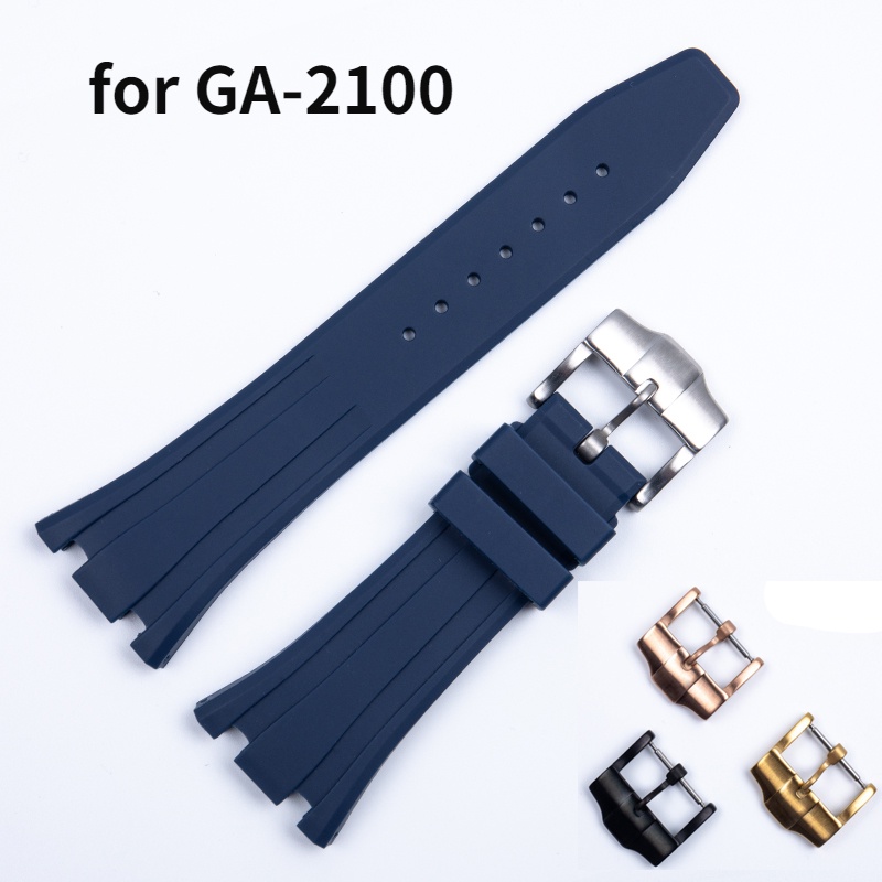 Dây Đeo Cao Su Silicone Chống Nước Cho Đồng Hồ Casio GA 2100 GA2110 Mod 3rd 4th Generation