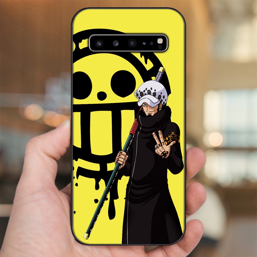 Ốp lưng Samsung S10, S10 5G, S10 Plus viền đen in hình Law One Piece
