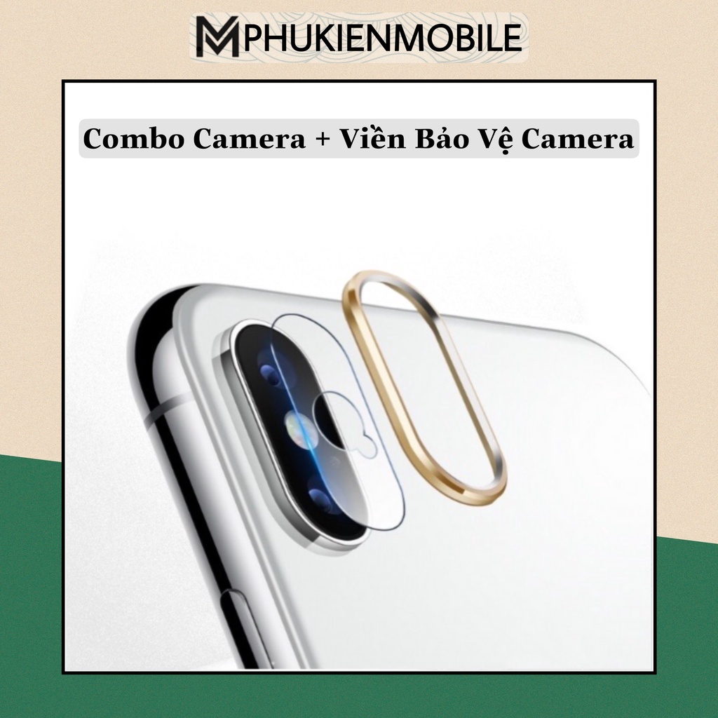 [HOT] COMBO KÍNH CƯỜNG LỰC CAMERA + VIỀN KIM LOẠI BẢO VỆ CAMERA DÀNH CHO IP 6/6S/6+/6S+ 7/8 7/8+ X XR XSMAX