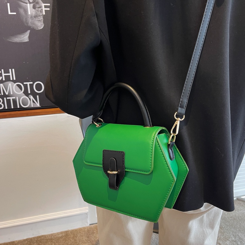 IELGY Túi Đeo Vai Đa Giác Màu Sắc Đơn Giản Thời Trang Cho Nữ