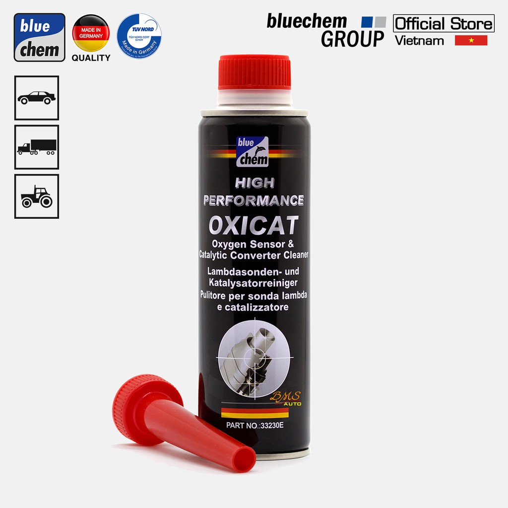 Dung dịch Bluechem Vệ sinh Cảm biến Oxy và Bộ xúc tác khí thải (Oxicat) 300ml