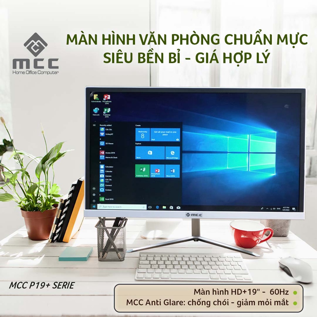Máy tính All In One MCC 3341P19 CPU Core i3 Processor, 4GB, 120GB SSD, WIFI, 19" HD - BH chính hãng 24 tháng