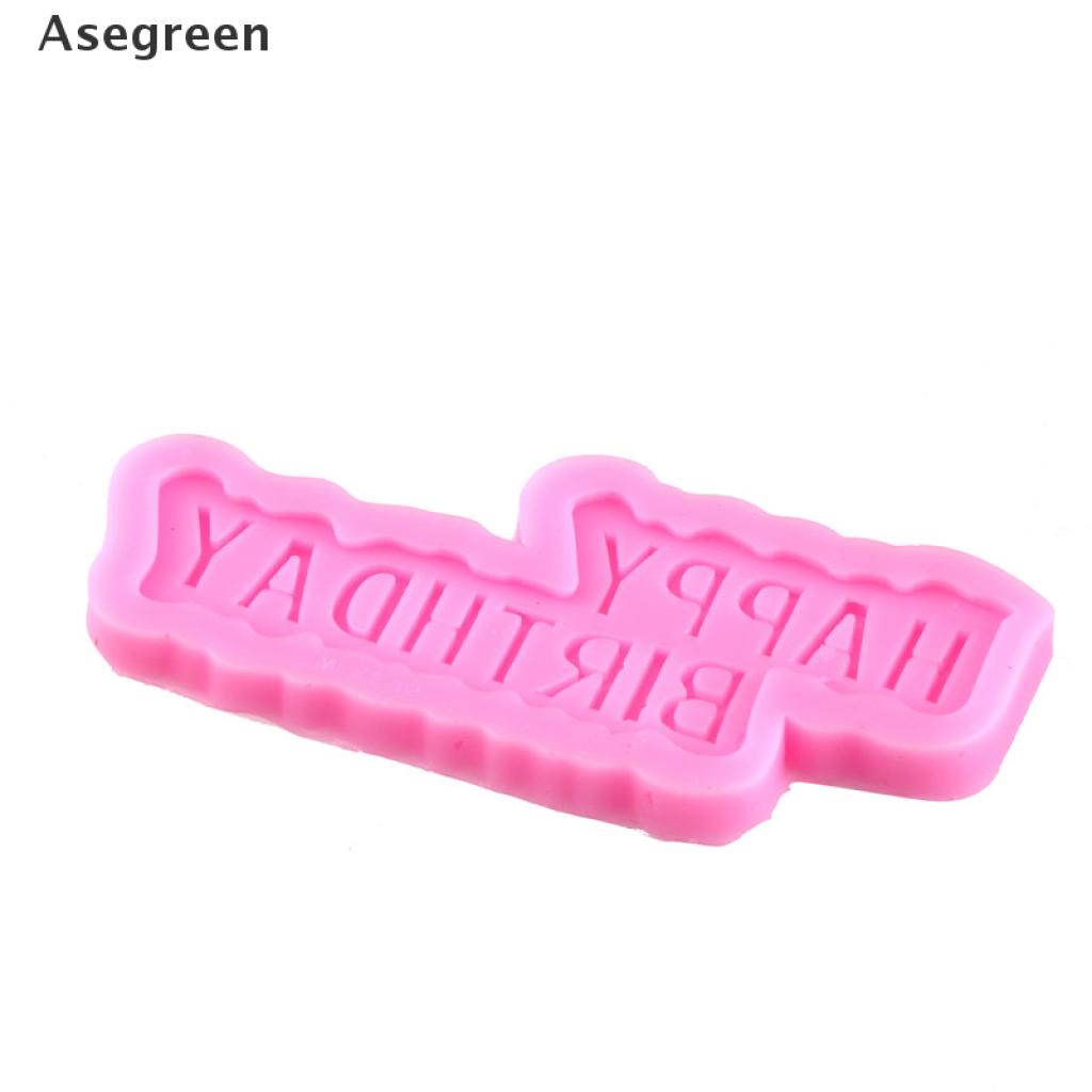 Khuôn Silicone Nhấn Bánh Chữ Happy Birthday