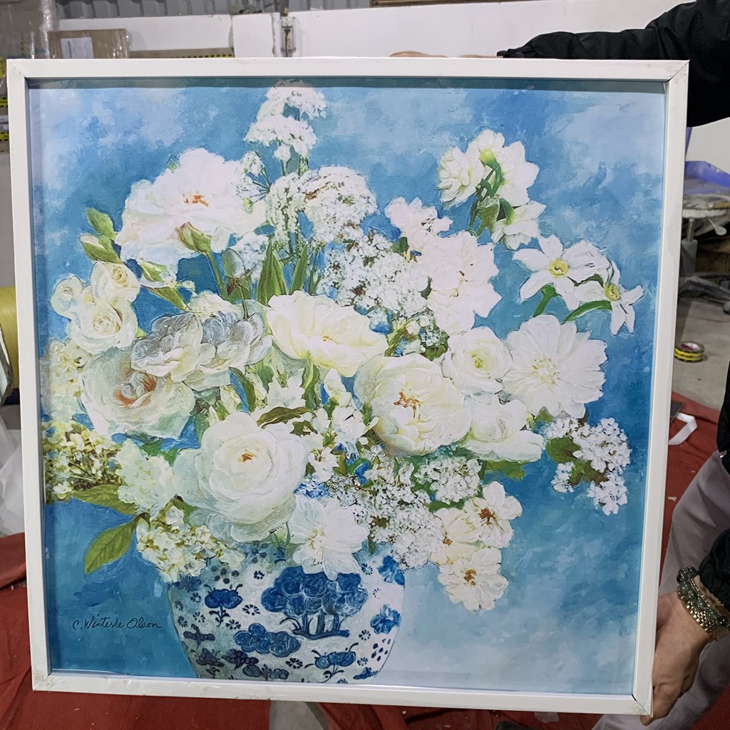 Tranh canvas hoa tĩnh vật hiện đại treo tường, trang trí phòng khách, phòng ăn | BigBuy360 - bigbuy360.vn