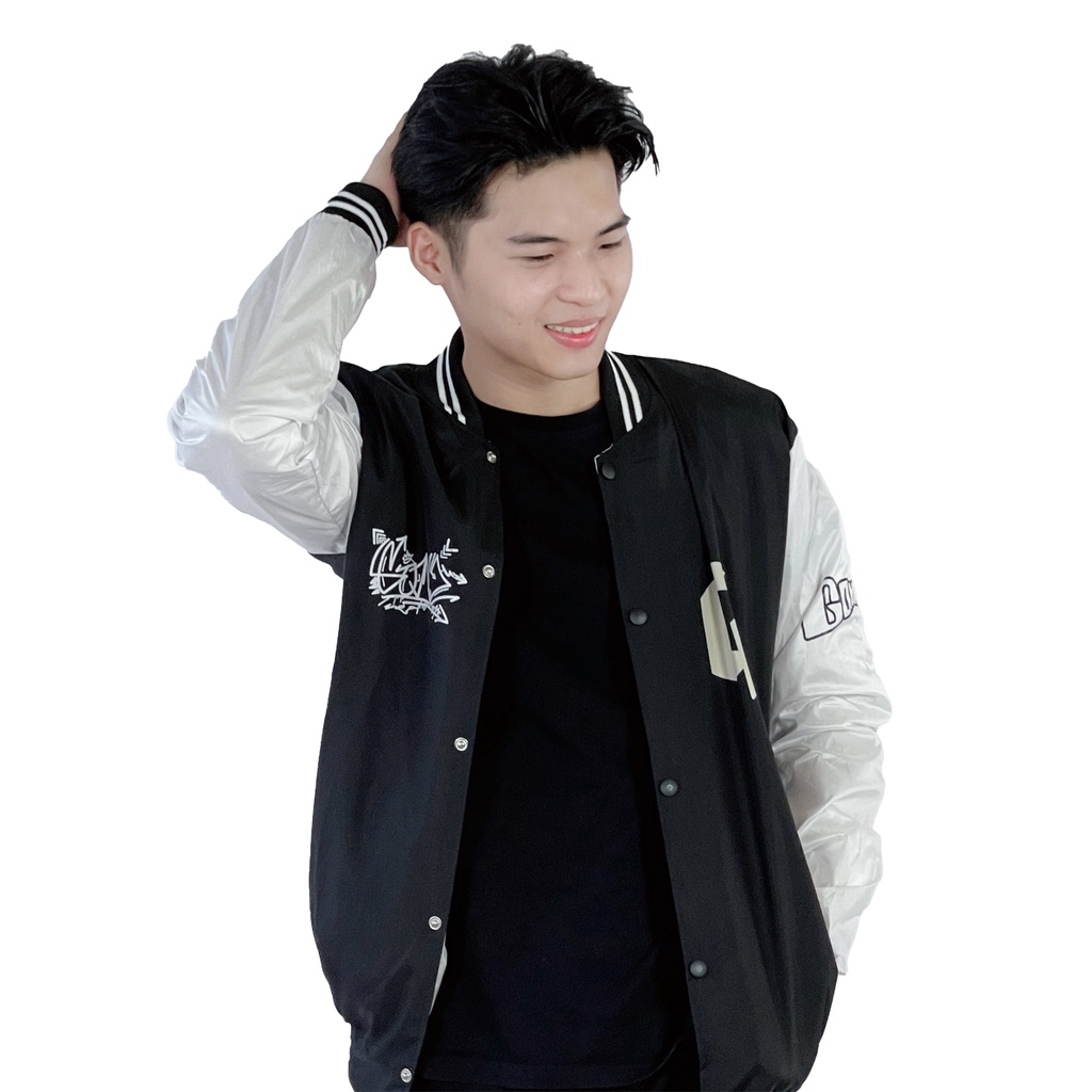 Áo khoác dù bomber nam nữ form rộng 4YOUNG BBLV08