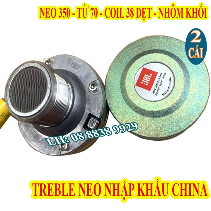CẶP CỦ TREBLE NEO JB COIL 38 DÂY NHÔM DẸT TỪ 70 REN XOÁY CAO CẤP - LOA TREBLE 350 - GIÁ 2 LOA