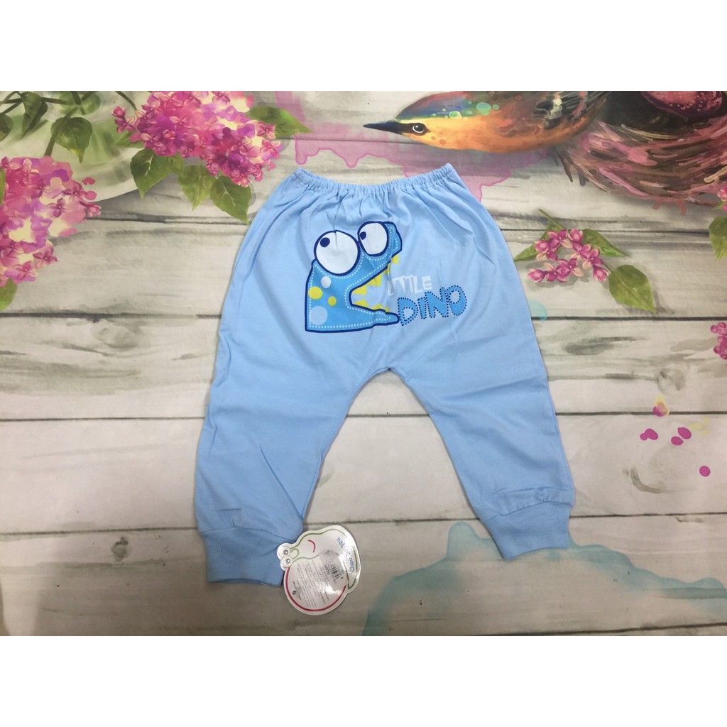 Dokma- Quần dài cotton in mông thú cho bé(6-18m)