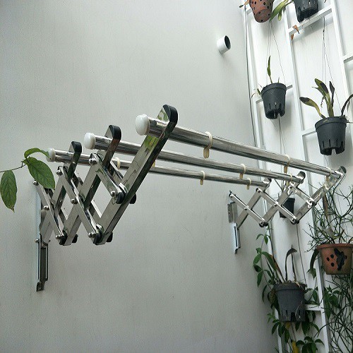 Giàn phơi gắn tường inox