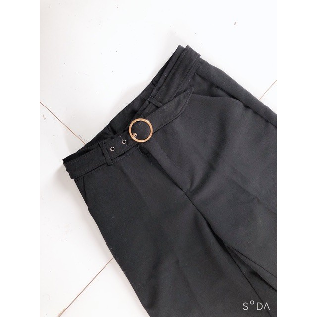 Quần Ống Rộng Khóa 1 cúc kèm đai | BigBuy360 - bigbuy360.vn