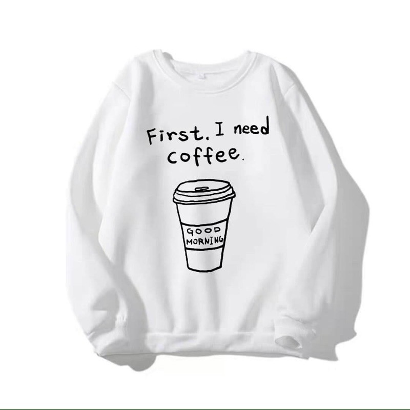 Áo sweater nỉ unisex form rộng Coffee nam nữ ulzzang Nam Anh 24 | BigBuy360 - bigbuy360.vn