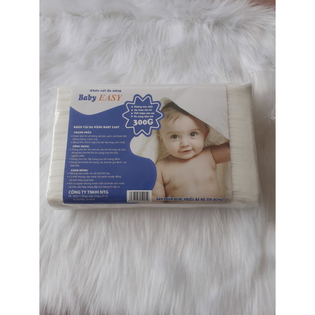 (Siêu Mềm) Khăn Vải Đa Năng BABY EASY 300gr Siêu Mềm Siêu Dai An Toàn Cho  Bé Yêu | Shopee Việt Nam