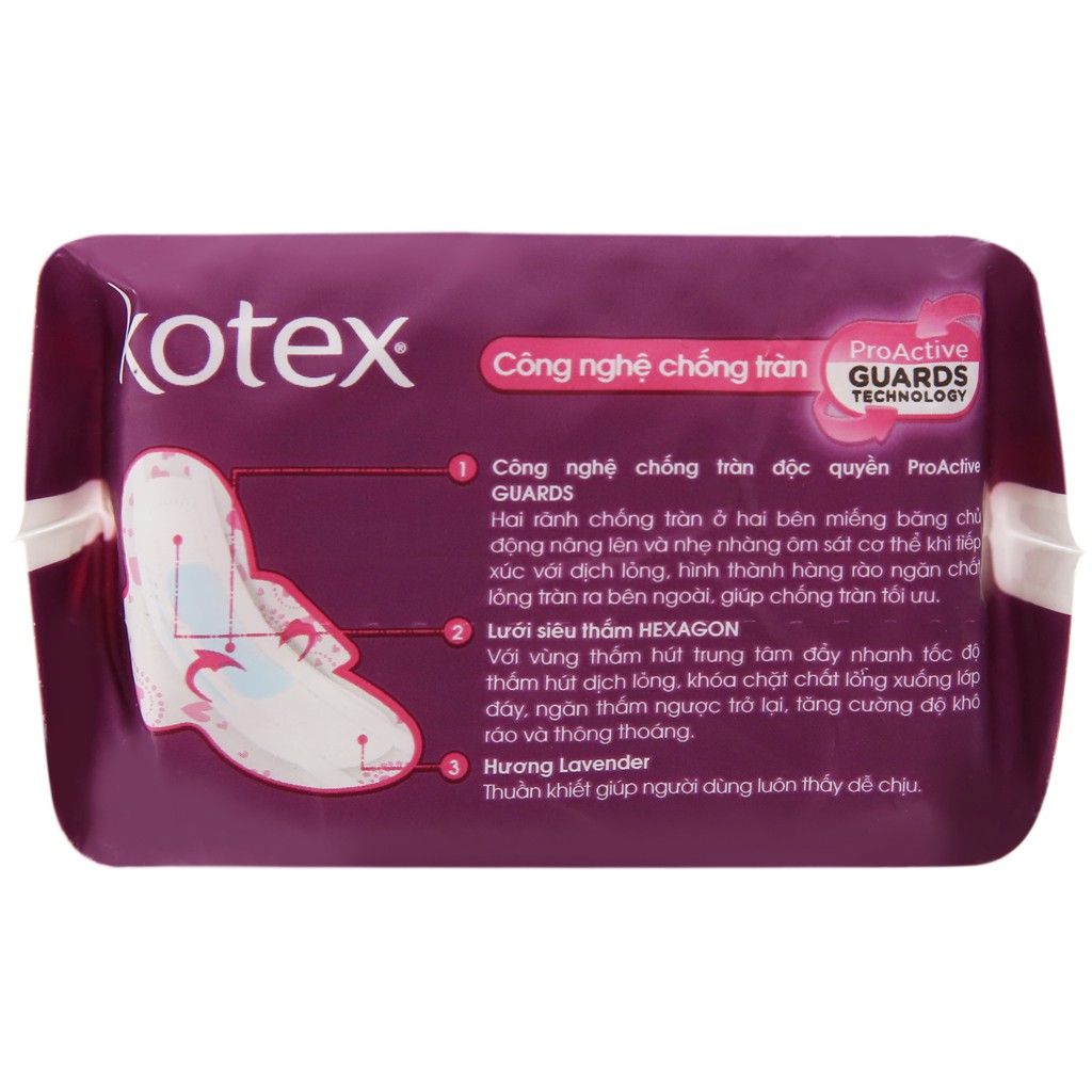 Băng vệ sinh Kotex Pro siêu mỏng cánh 8 miếng