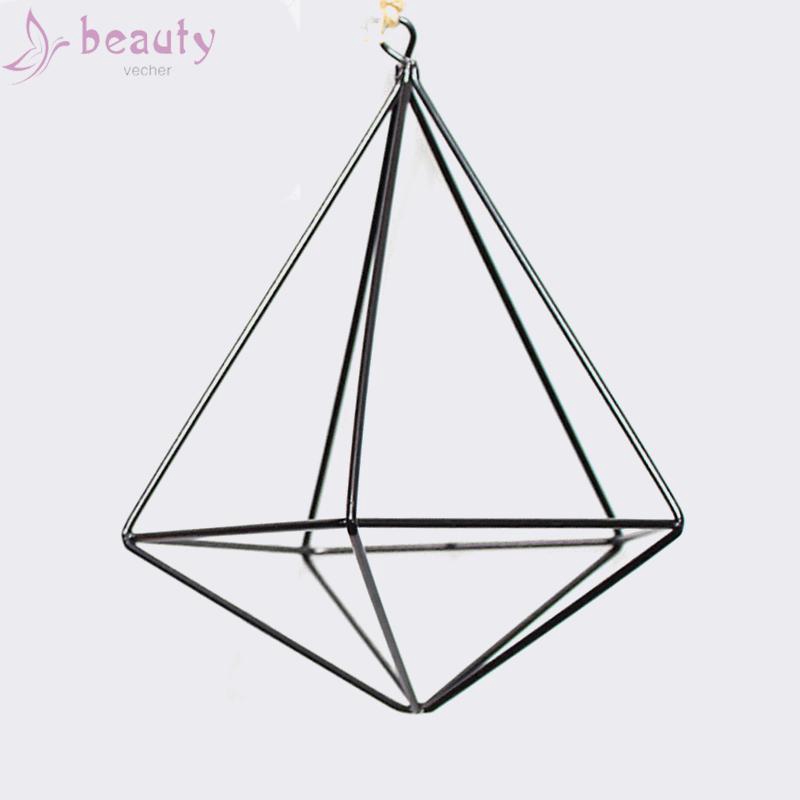 Unique Hanger Furnishing Design Basket Decoration Air Plant Flower Pot Ornament Wall Holder Garden Hanging geometric