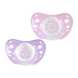 Bộ 2 ti ngậm silicone Physio Chicco (sơ sinh trở lên)