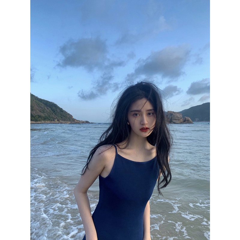 Sẵn - Đầm 2 Dây | Đầm Nữ 2 Dây Đi Biển Dáng Suông Dài Màu Xanh Tiểu Thư Nhẹ Nhàng, Váy Hè Đii Biển 2022 Ulzzang Hàn Quốc | BigBuy360 - bigbuy360.vn