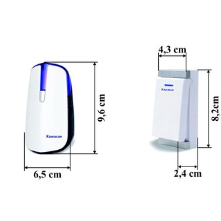 Chuông Cửa KHÔNG DÂY - KHÔNG DÙNG PIN DB818 Kawasan