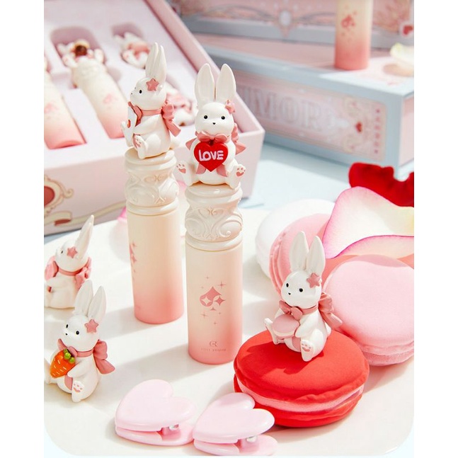 Son thỏ hồng xanh phiên bản lễ hội Cuterumor trái tim dâu tây thư tình trà sữa trung thu giáng sinh