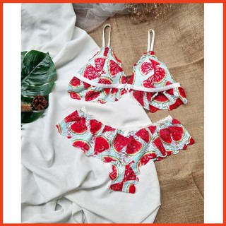 Bộ bralette dưa hấu đẹp lạ