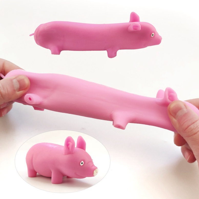 Heo Biến Hình Lala Pig Đồ Chơi Kéo Bóp Xả Stress Lợn Hồng Squishy
