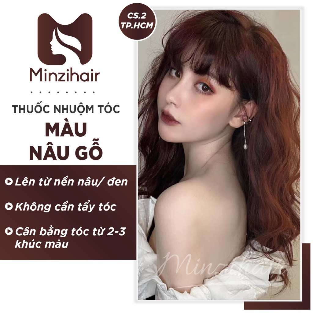 Thuốc Nhuộm Tóc Màu Nâu Gỗ - Minzihair HCM