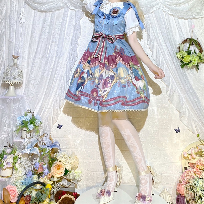 Run Quần Tất Lụa Xuyên Thấu Đính Nơ Trái Tim Phong Cách Anime Lolita Nhật Bản Cho Nữ