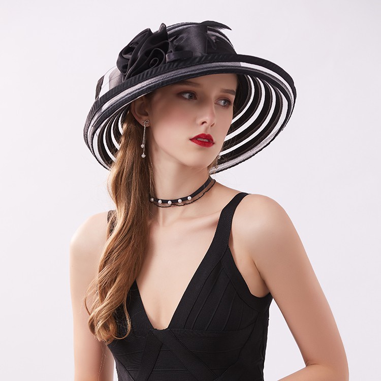 Nón Vành Rộng Phối Lưới Thời Trang Mùa Hè Mới Cho Nữ