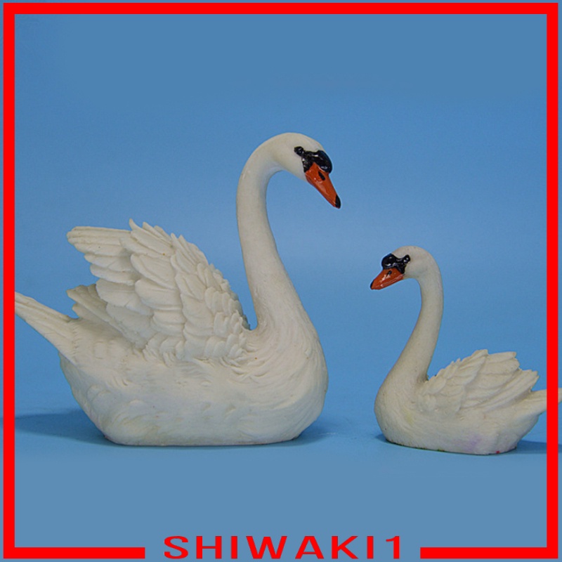Tượng Thiên Nga Bằng Nhựa Resin Dễ Thương Trang Trí Sân Vườn