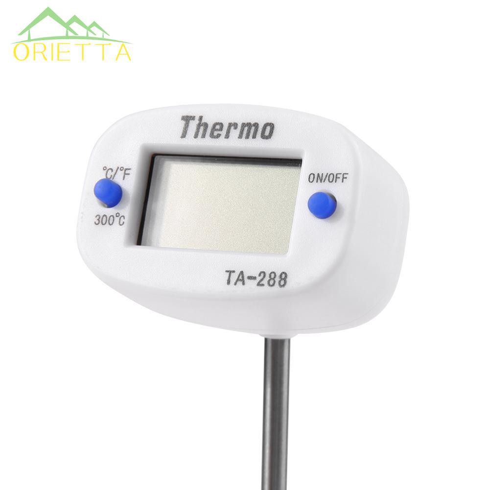 orietta♛Large LCD Mini Handheld Digital Food Thermometer Probe for Kitchen BBQ Meat