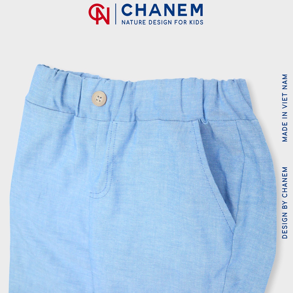 Quần dài cho bé trai NORA CHANEM chất thô cotton thoáng mát, mềm mại cho bé từ 1 - 10 tuổi