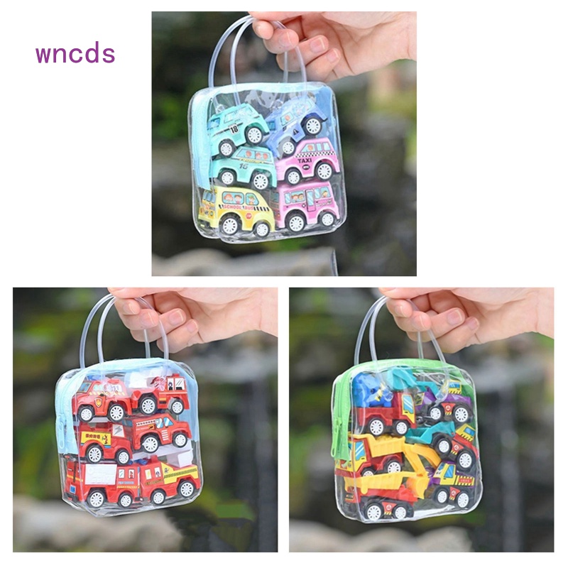 Set 6 Mô Hình Xe Tải Đồ Chơi Mini Cho Bé