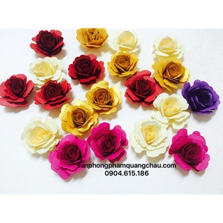 Hoa hồng cuốn 11cm (Kích thước khi lên bông 4cm - 5cm) - túi 06 bông