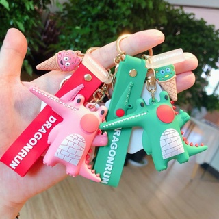 Móc chìa khóa silicon cá sấu ngộ nghĩnh Dragonrun quà tặng cao cấp