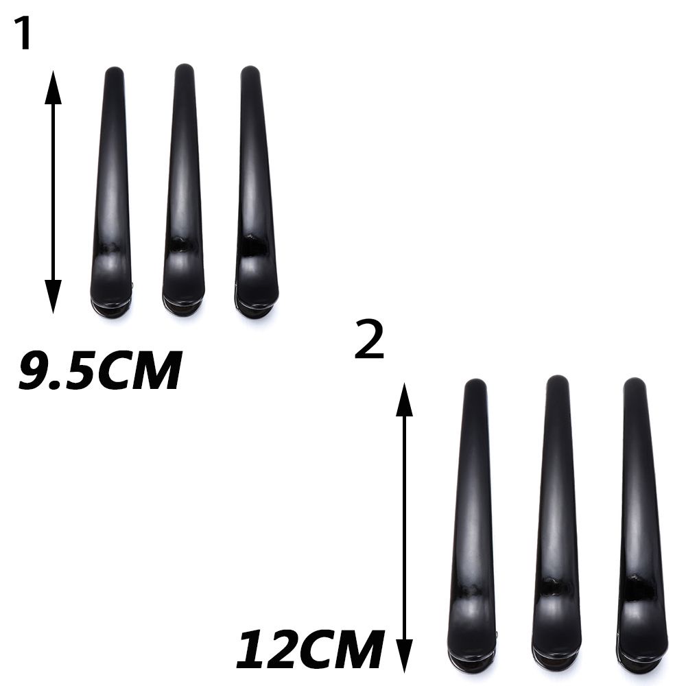 [Hàng mới về] Set 3 kẹp tóc mũi nhọn màu đen tạo kiểu tóc chuyên nghiệp cho salon