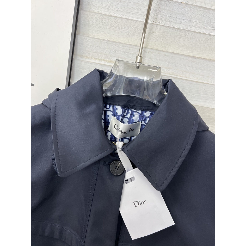Áo gió nữ dáng ngắn thời trang cao cấp Christian Dior CD họa tiết thêu logo