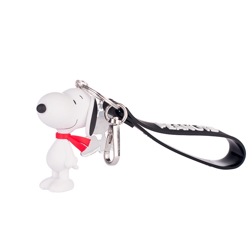Móc khóa chó Snoopy đáng yêu chất liệu PVC cao cấp nhiều màu làm quà tặng bạn bè người thân trang trí balo - Ráp