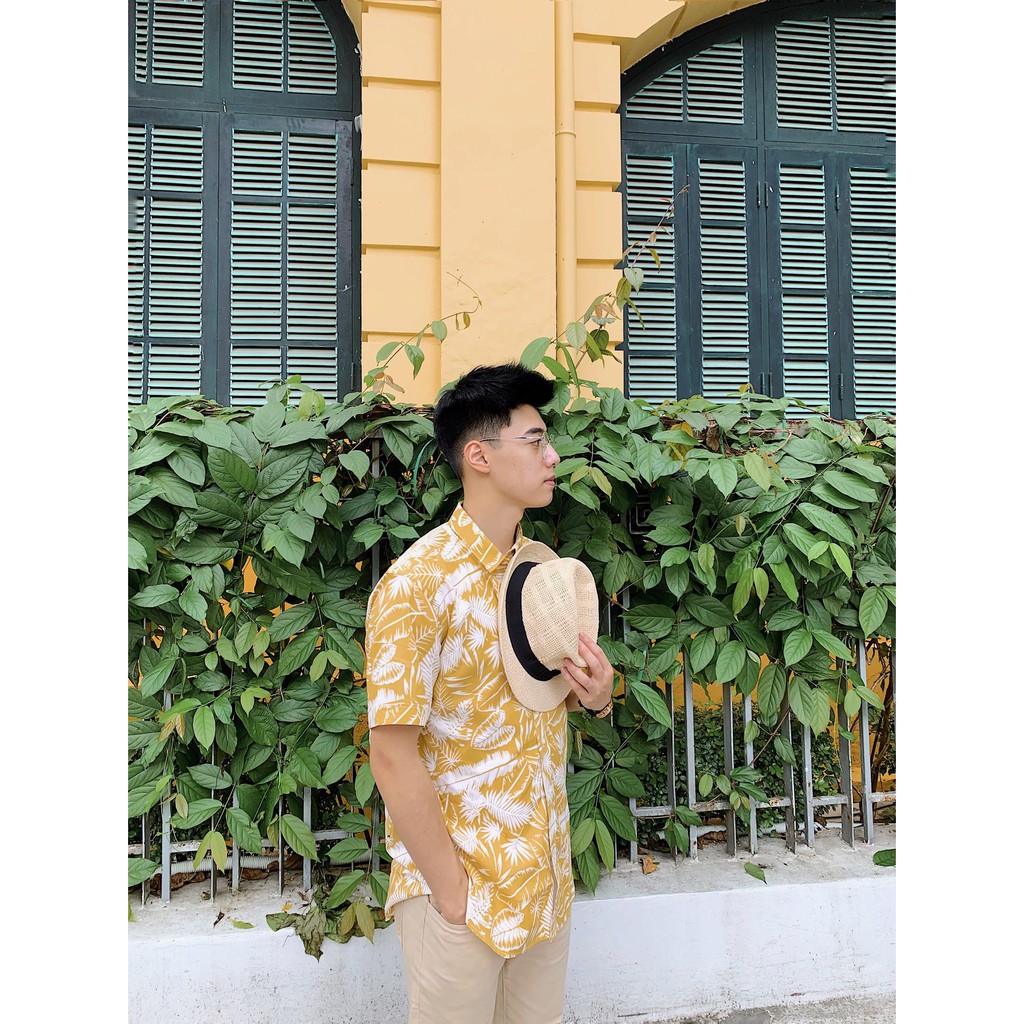 Áo sơ mi nam 360 BOUTIQUE ngắn tay họa tiết - SHNTK218-2 | BigBuy360 - bigbuy360.vn