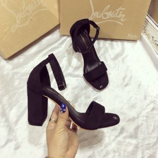 SANDAL CAO GÓT ĐEN 5 PHÂN