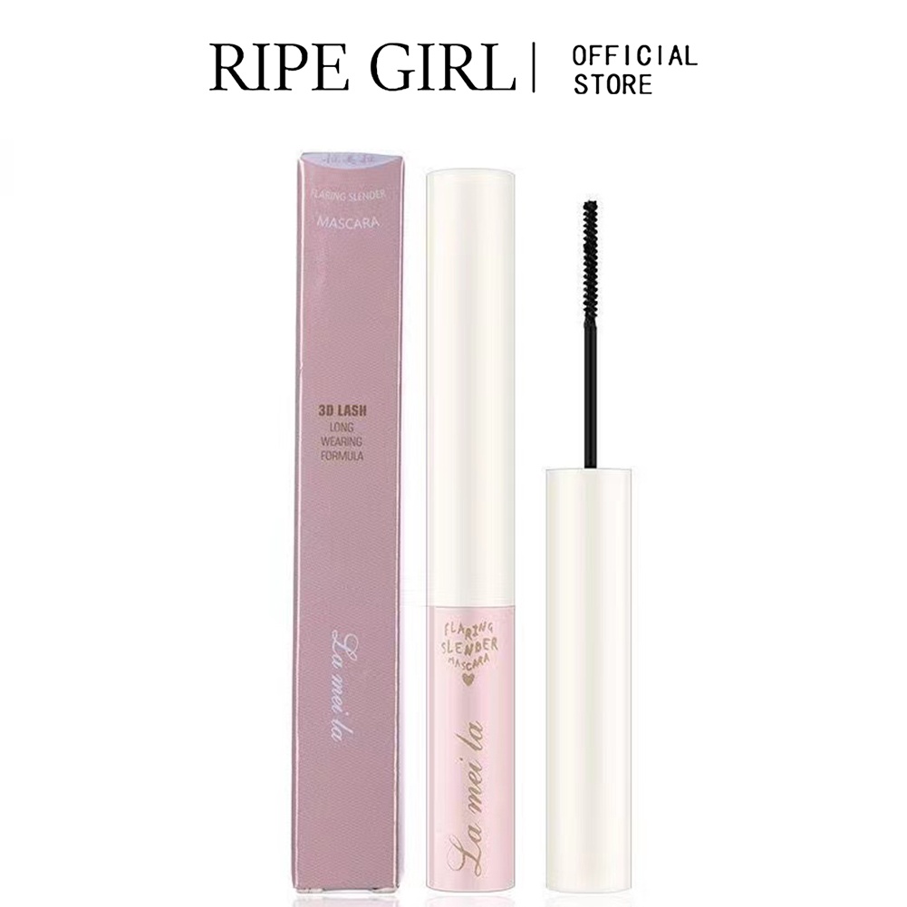 Khuôn vẽ lông mày/ Mascara RIPE GIRL chuốt mượt mà làm cong và dày mi sợi tơ tằm 4d không thấm nước chống thấm mồ hôi
