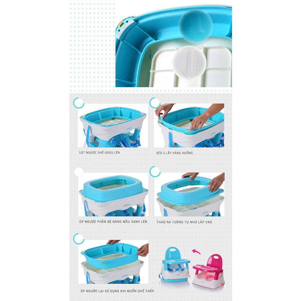 Ghế ăn dặm Gugu Babyhop BH-507