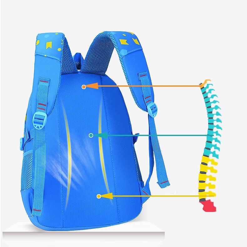 Balo học sinh siêu nhẹ chống thấm nước cho học sinh từ cấp 1 đến cấp 2 size 42cm
