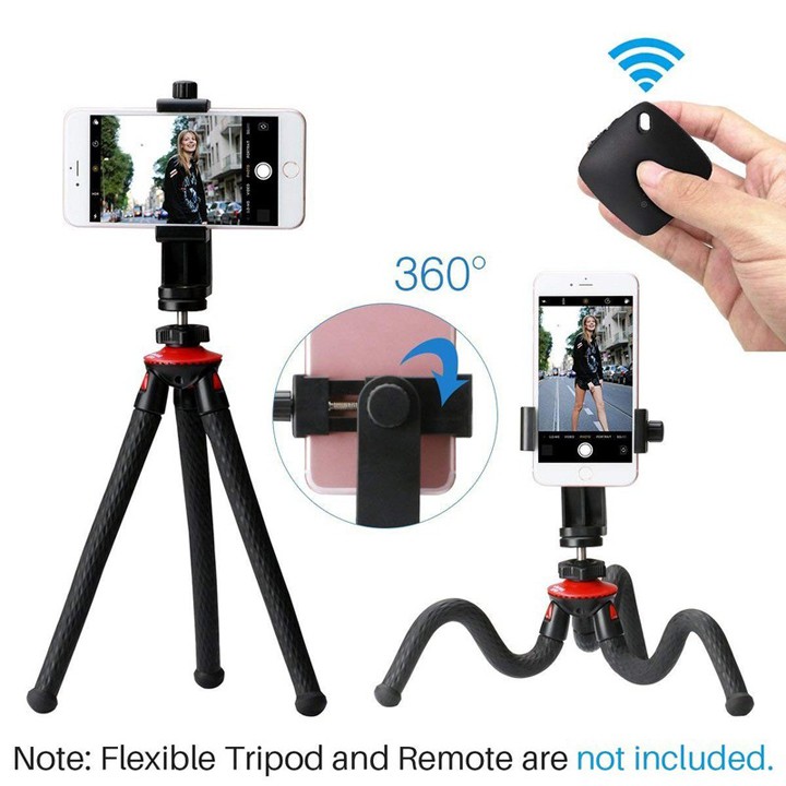 Giá kẹp điện thoại 360 độ hỗ trợ quay phim, livestream