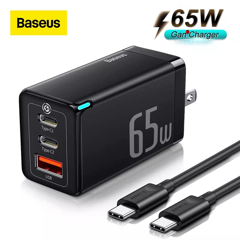 Củ Sạc 65W Baseus Gan 3 5 Pro Hỗ Trợ Sạc Nhanh Cho Các Thiết Bị Điện Thoại