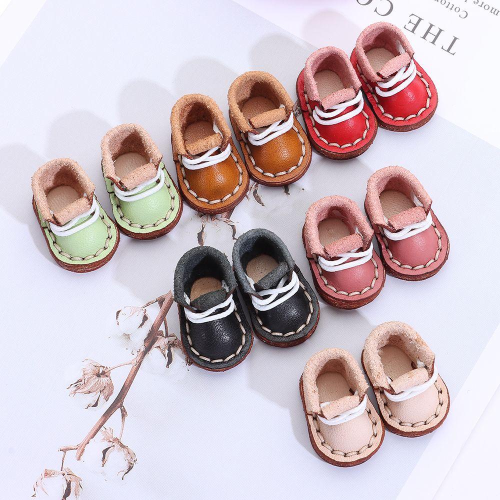 ORIENTLII Giày Bốt Da Bò 6 Màu Dễ Thương Cho Búp Bê